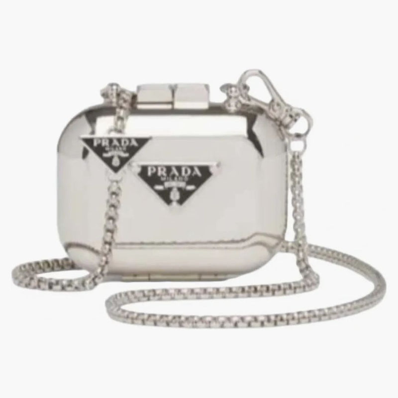 Prada Apple Airpods Pro Metal Vanity Case stříbro