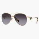 Prada Aviator Sunglasses Gold/Gray Gradient (Spr73z ZVN-5D1)