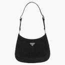 Prada Bag Cleo Satin Crystals Black