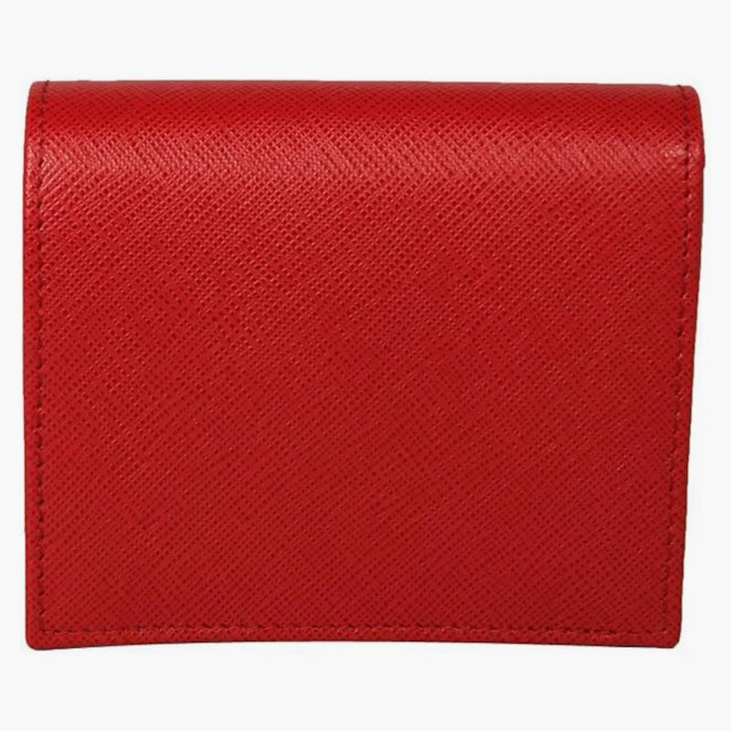 Prada Bifold Wallet (4 Card Slot) Saffiano Leather Red