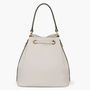 Prada Bucket Bag Saffiano Leather Gold-Tone White