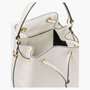 Prada Bucket Bag Saffiano Leather Gold-Tone White