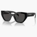 Prada Butterfly Logo Sunglasses Black/Silver (Spra09 1ab-5SO)