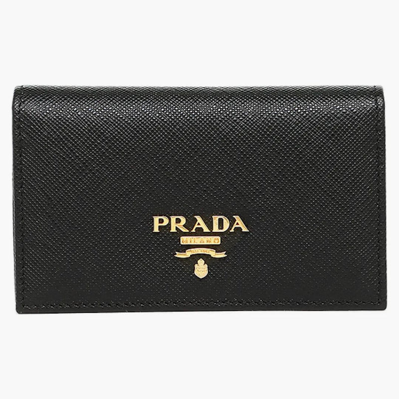 Prada Card Case Saffiano Leather Nero