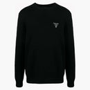 Prada Cashmere Logo Knitwear Black/White