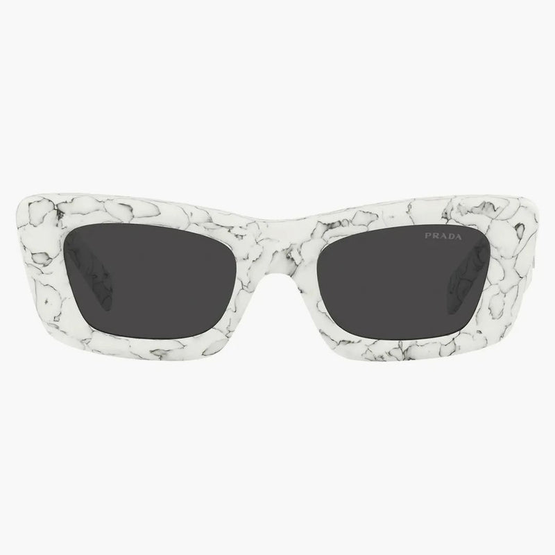 Prada Cat Eye Sunglasses White Marble (pr13zs-17d5s0-50)