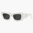 Prada Cat Eye Sunglasses White Marble (PR13ZS-17D5S0-50)