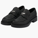 Prada Chocolate 35mm Crystal Loafer Black Satin