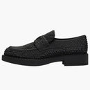 Prada Chocolate 35mm Crystal Loafer Black Satin