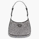 Prada Cleo Satin Bag With Appliques Metal