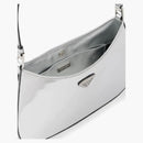 Torba na ramię Prada Cleo srebrna
