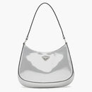 Torba na ramię Prada Cleo srebrna