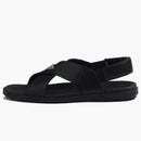 Prada Sandalias de cuero Crisscross Negro