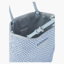 Prada Embellished Satin Handbag Celeste