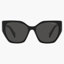 Prada Gafas de sol cuadradas geométricas negras (SPR19Z)