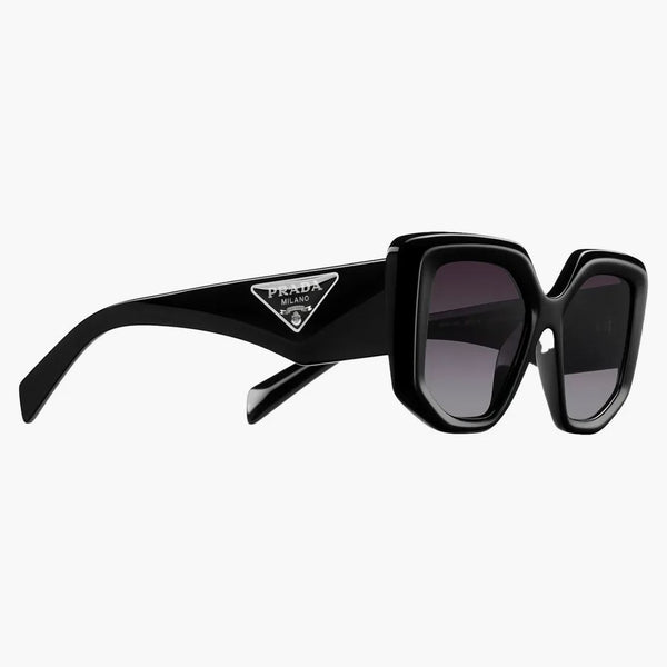 Prada oregelbundna solglasögon svart (SPR14Z 1AB-09S)