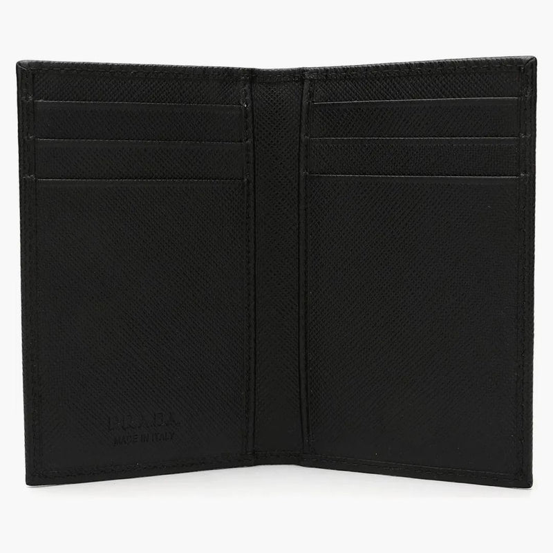 Prada Leather Card Holder Black