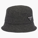 Prada Loden Bucket has Anthracite Gray