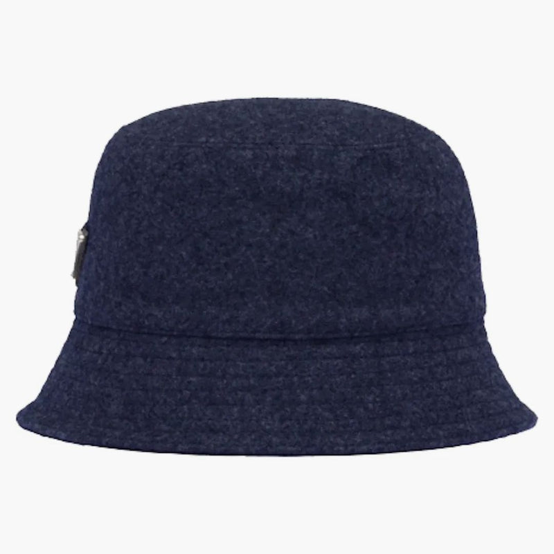 Prada Loden Bucket ma marynarkę wojenną