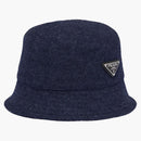Prada Loden Bucket has Navy