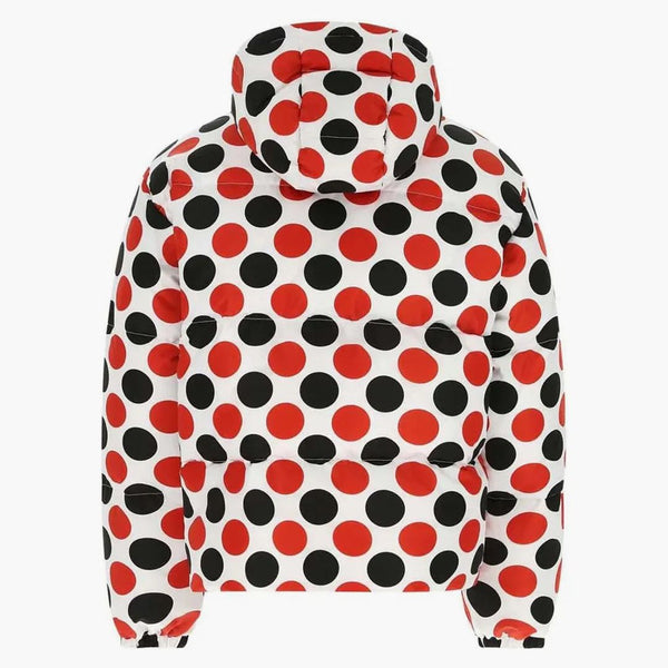 Prada Logo Plaque All-over Printed Jacket White/red/black