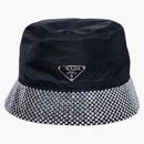Prada Logo Plaque embellished Bucket has Black
