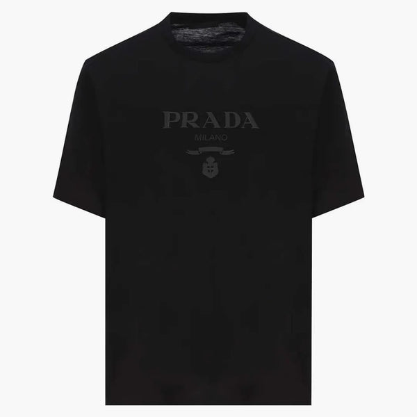 Prada Logo Printed Short-sleeved T-shirt Black