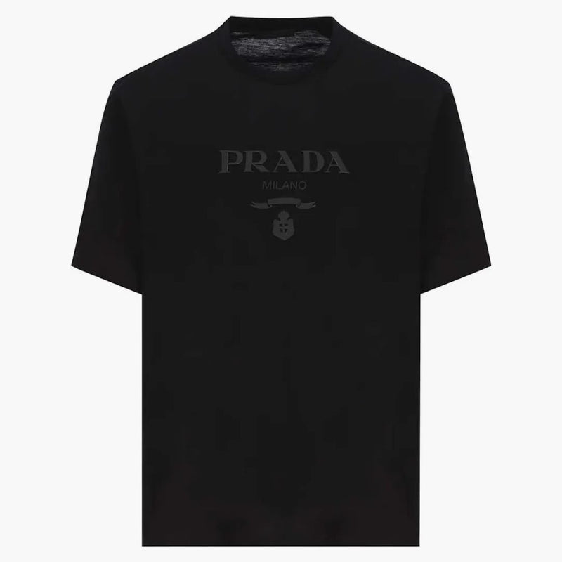 Prada Logo Printed Short-sleeved T-shirt Black