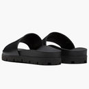 Prada Logo Slide Black Leather (men's)