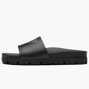 Prada Logo Slide Black Leather (men's)