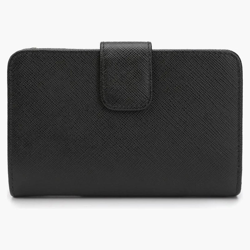 Prada Logo Wallet Medium Black