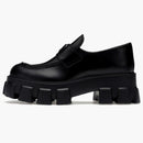 Prada Monolith de 55 mm Loafer Black Cepebated Leather