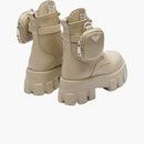 Prada Monolith 55 mm torebka kostki pustynne beżowe skóra