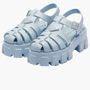 Prada Monolith Foam Rubber 55mm Sandals Light Blue