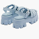 Prada Monolith Foam Rubber 55mm Sandals Light Blue