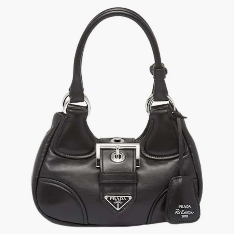 Prada Moon Padded Nappa-leather Bag Black