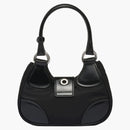 Prada Moon Renylon y Bolet de cuero Negro