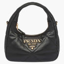 Mini torba Prada Nappa-Leather z Topstitching Black
