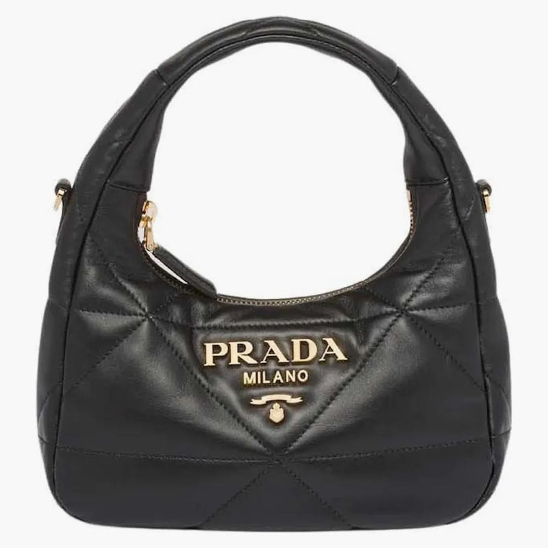 Prada Nappa-leather Mini Bag With Topstitching Black