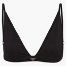 Prada non wired stretch jersey bra black