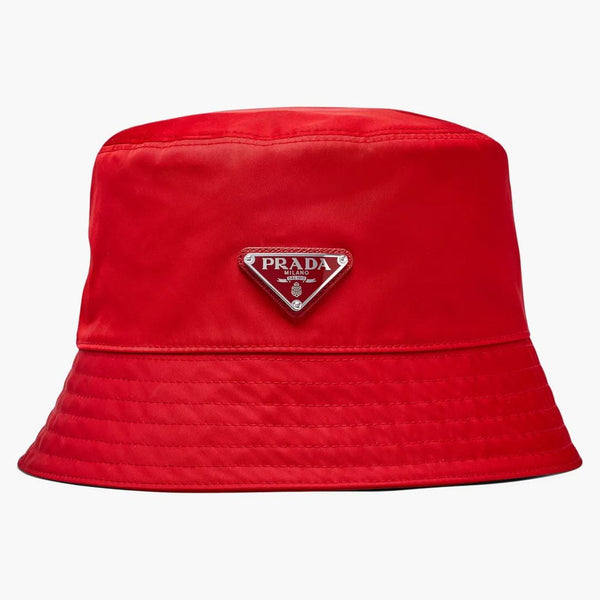 Prada Nylon Bucket Hat Red