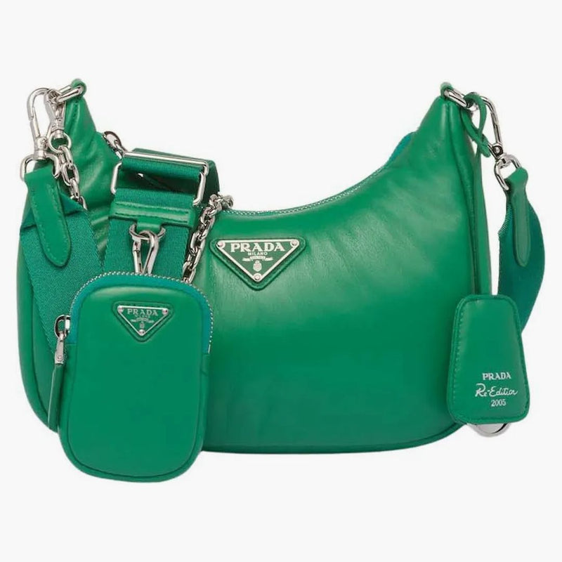Prada Padded Nappa-leather Re-edition Shoulder Bag Mango