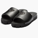Prada Padded Slides Black Nappa Leather (men's)