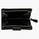 Prada Plain Folding Wallet Small Black