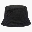 Prada Raffia Bucket has Black