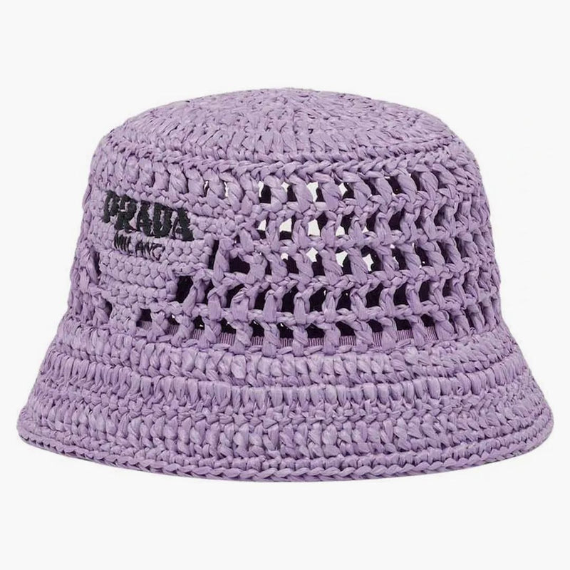 Prada Raffia Bucket Hat Lily