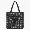 Prada Raffia dead bag black
