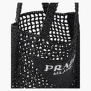 Prada Raffia dead bag black