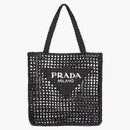 Prada Raffia dead bag black