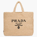 Prada Raffia Dead Bor Brown